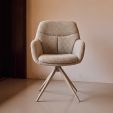 Chaise tournante Kick Abel - Taupe