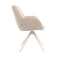 Chaise tournante Kick Abel - Taupe