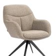 Chaise tournante Kick Abel - Taupe
