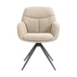 Chaise tournante Kick Abel - Taupe