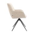Chaise tournante Kick Abel - Taupe
