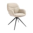 Chaise tournante Kick Abel - Taupe