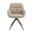 Chaise tournante Kick Abel - Taupe