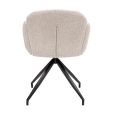 Chaise tournante Kick Aiko - Crème
