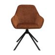 Chaise tournante Kick Jule - Terre