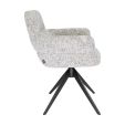 Chaise tournante Liva - Gris