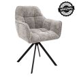 Chaise tournante Kick Luc - Gris
