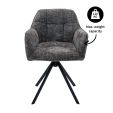 Chaise tournante Kick Luc - Gris foncé