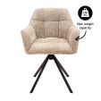 Chaise tournante Kick Luc - Champagne