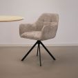 Chaise tournante Kick Luc - Champagne