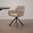 Chaise tournante Kick Luc - Champagne