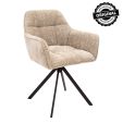 Chaise tournante Kick Luc - Champagne