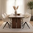 Chaise tournante Kick Luc - Crème