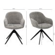 Chaise tournante Kick Matt - Gris