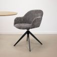 Chaise tournante Kick Matt - Gris foncé
