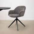 Chaise tournante Kick Matt - Gris foncé