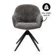 Chaise tournante Kick Matt - Gris foncé