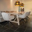 Chaise tournante Kick Matt - Champagne