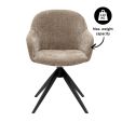 Chaise tournante Kick Matt - Taupe