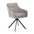 Chaise tournante Kick Milan - Gris