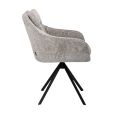 Chaise tournante Kick Milan - Gris