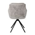 Chaise tournante Kick Milan - Gris