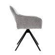 Chaise tournante Kick Miyo - Gris foncé