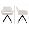Chaise tournante Kick Miyo - Champagne