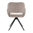 Chaise tournante Kick Miyo - Taupe