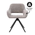 Chaise tournante Kick Nori - Gris