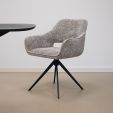 Chaise tournante Kick Nori - Gris