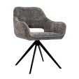 Chaise tournante Kick Nori - Gris foncé