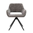 Chaise tournante Kick Nori - Gris foncé