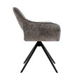 Chaise tournante Kick Nori - Gris foncé