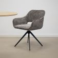 Chaise tournante Kick Nori - Gris foncé