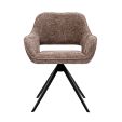 Chaise tournante Kick Nori - Taupe