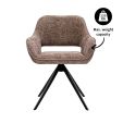 Chaise tournante Kick Nori - Taupe