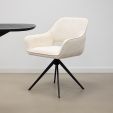 Chaise tournante Kick Nori - Crème
