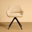 Chaise tournante Kick Nori - Crème