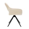 Chaise tournante Kick Nori - Crème