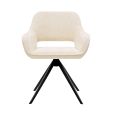 Chaise tournante Kick Nori - Crème