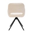 Chaise tournante Kick Nori - Crème