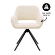 Chaise tournante Kick Nori - Crème