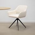 Chaise tournante Kick Nori - Crème