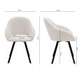 Chaise tournante Kick Olof - Champagne