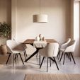 Chaise tournante Kick Olof - Champagne