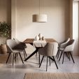 Chaise tournante Kick Olof - Taupe