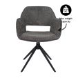 Chaise tournante Kick Owen - Gris foncé
