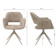 Chaise tournante Kick Owen - Beige