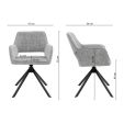 Chaise tournante Kick Pax - Gris